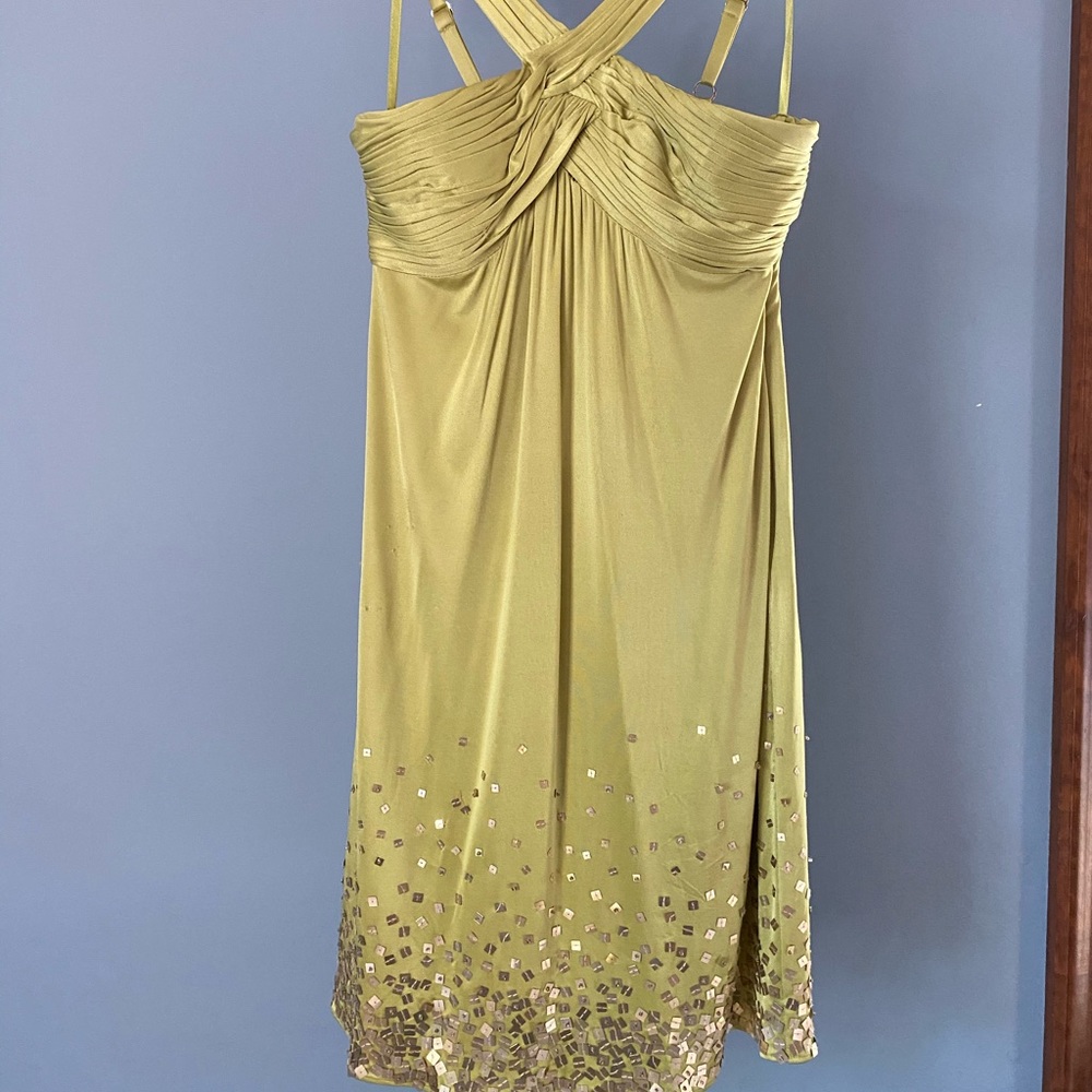 BGBMaxazria Short Green Formal Dress